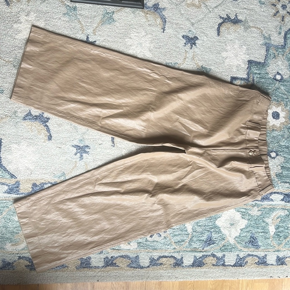 Chicos brand faux leather pants